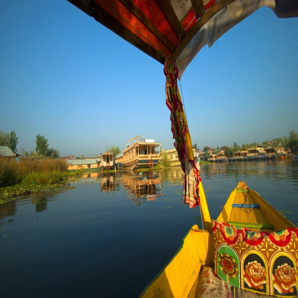 Beautiful scenic view of Dal Lake, Jammu and Kashmir, India